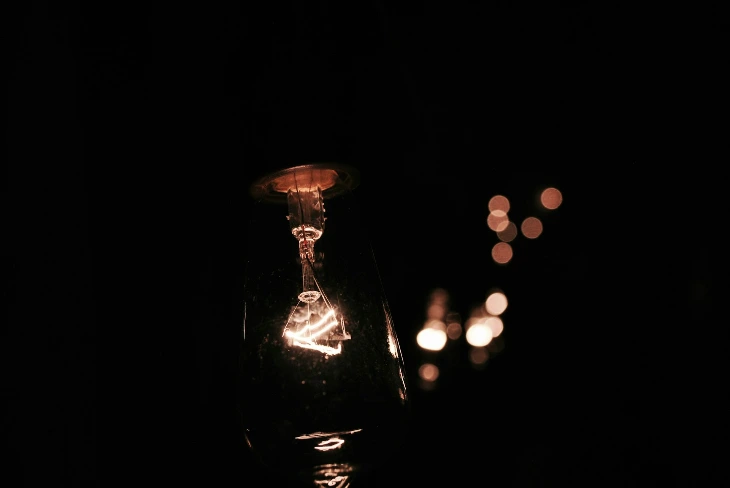 lamp on bokeh photography